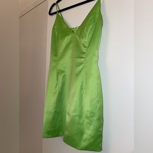 AKIRA lime green bodycon dress size small